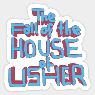 The Fall of the House of Usher Carla Gugino skull mask Sticker